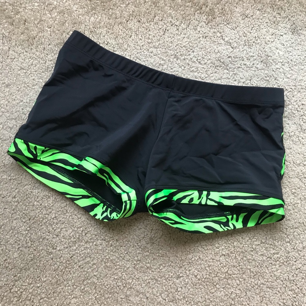 Green Zebra Dance Shorts